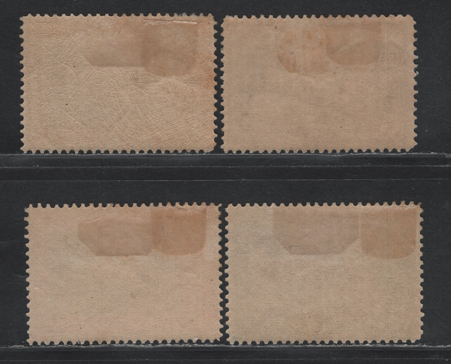 Lot 327 Romania (C) Scott#B17-B20 3b+7b - 15b+10b Orange Brown & Brown - Dull Violet & Brown , 1907 Semi Postal Issue, 4 F/VFOG Singles