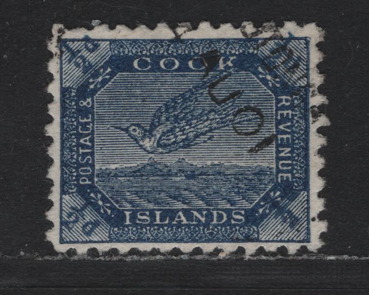 Lot 352 Belgium (C) SC#11 1/2d Steel Blue , 1896-1900 White Tern & Queen Makea Takau Issues, A Very Fine Used Single, Perf 11, First Setting, Wmb 12b.
