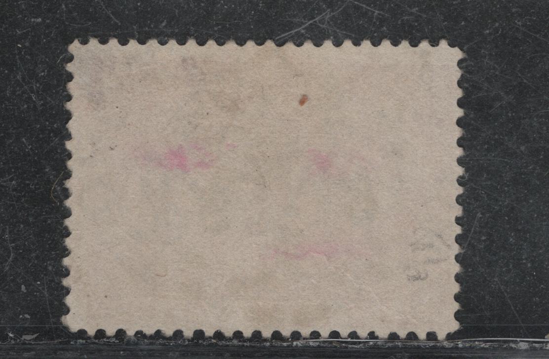 Lot 381 Canada (C) #61 $1 Lake , 1897 Diamond Jubilee Issue, A Very Good Used Single, ABN-QQQQ Paper, Two Strikes of Oct. 20 1898 Toronto Split Ring Cancel, Dot In Central Ribbon.