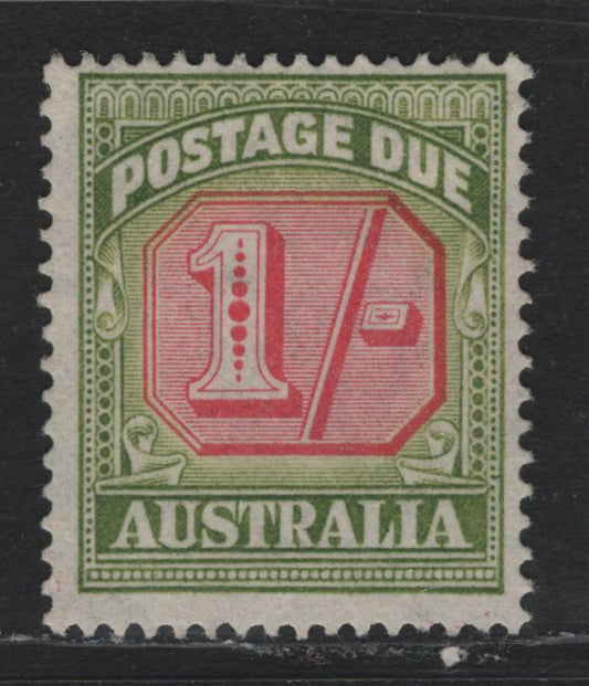 Lot 385 Australia SG#D118 1/- Scarlet & Yellow Green , 1938 Postage Dues, A Fine Regummed Single, Stamp Has Been Regummed To Appear NH