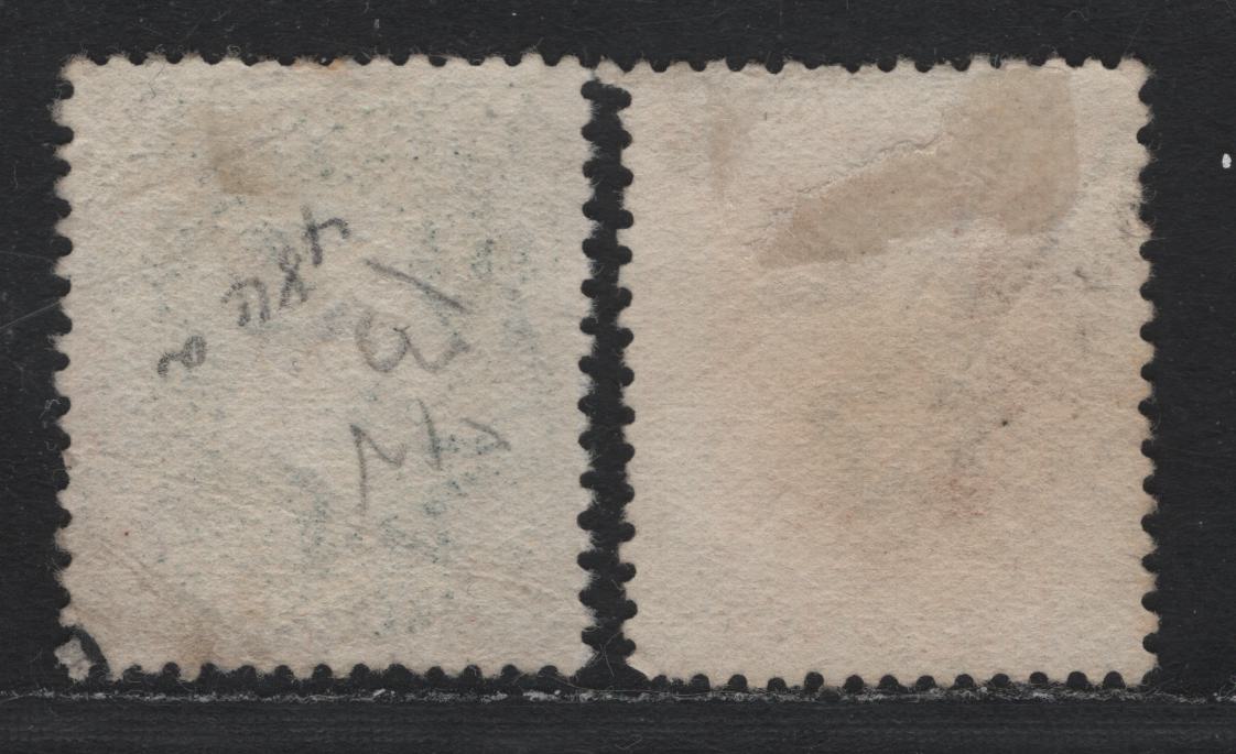 Lot 343 New Zealand SG#418, 423 2d - 4.5d Yellow - Deep Green , 1915-1930 Perkins Bacon KGV Engraved Sideface Issue, 2 Fine Used Singles, Comb Perf 14x13.5, 4.5d Has A Light Diagonal Crease, Both Values Much Scarcer Used Than Mint