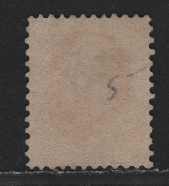 Lot 304 Netherlands SC#6 15c Orange , 1864 Perforated King William III Sideface Issue, A Fine Used Single, Almost VF Centering For This Issue, Boxed Frenco Cancel