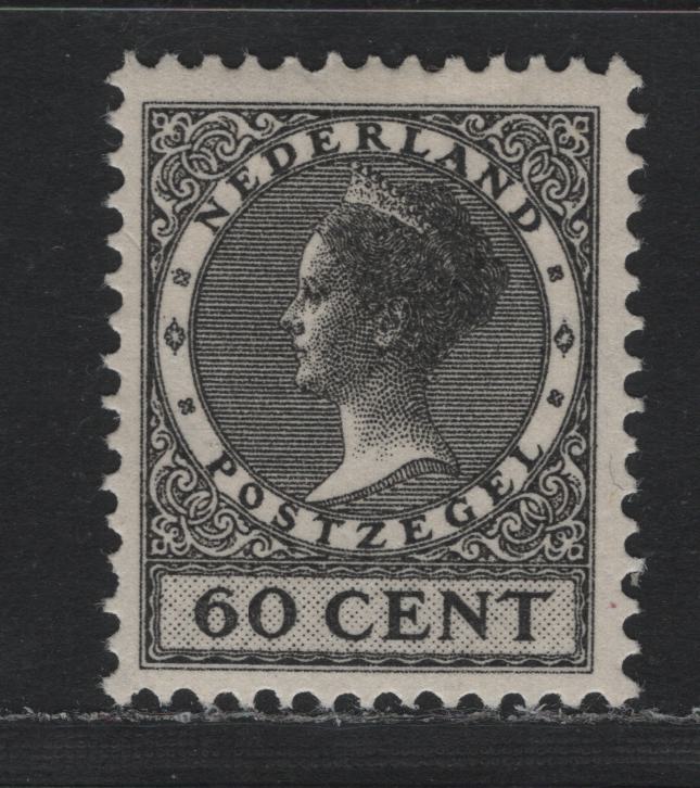 Lot 318 Netherlands SC#193 60c Black , 1926-1929 Queen Wilhelmina Photogravure Issue, A FOG Single, Circle Wmk