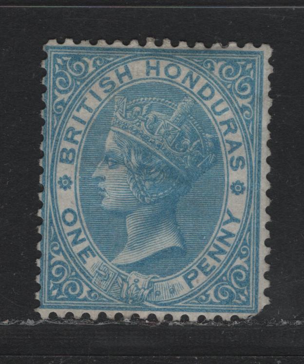 Lot 324 Great Britain (C) SG#2 1d Blue Black & Brown Red , 1865 Queen Victoria Sideface Issue, A FOG Single, Unwatermarked, VF Centering for This Issue