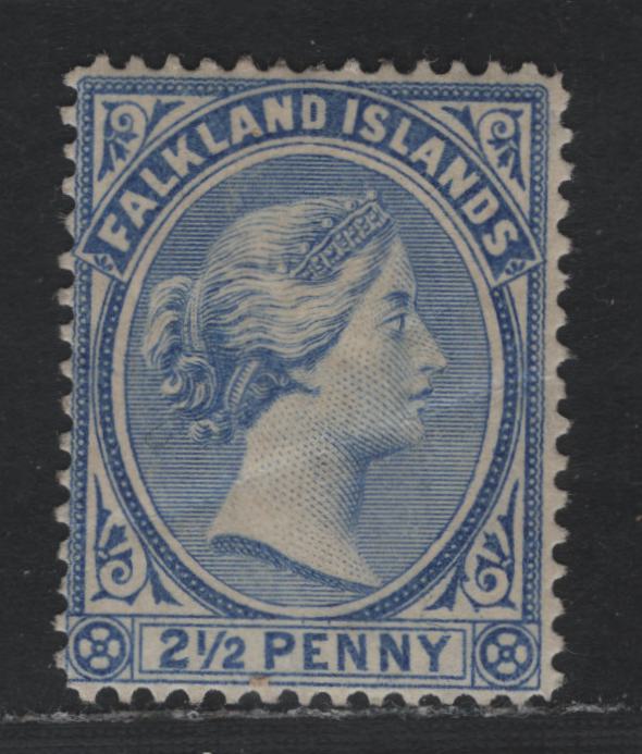 Lot 327 Cyprus (C) SG#27 2.5d Very Pale Chalky Ultramarine , 1891-1902 Bradbury-Wilkinson Engraved Sideface Issue, A FOG Single, Light Diagonal Gum Crease, Crown CA Wmk