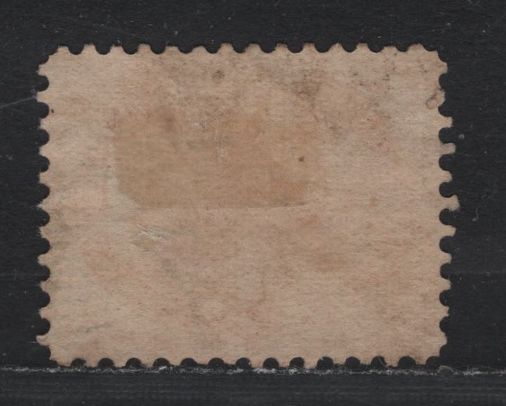 Lot 354 Canada #15 5c Vermillion , 1859-1864 First Cents Issue, A Fine Used Single, Cents-E Paper, Showing SON Strike Of Transitional #37 Duplex Grid Cancel For Quebec City