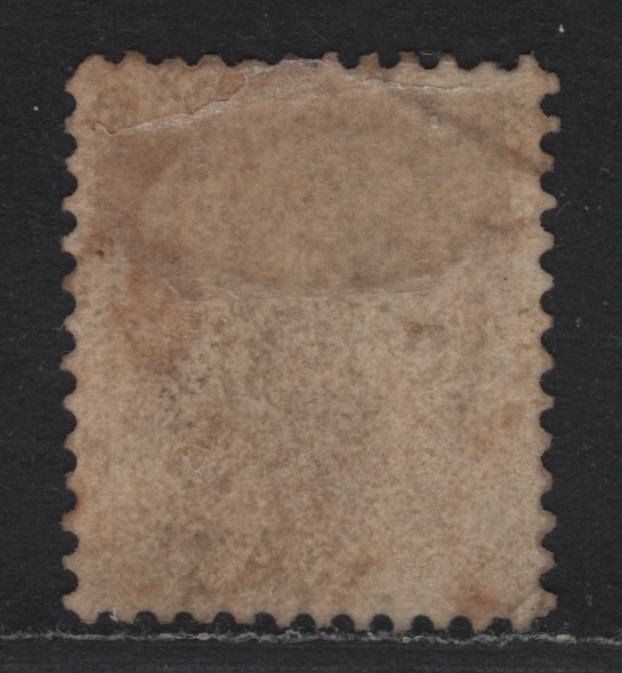 Lot 357 Canada #17vii 10c Dull Brown Violet , 1859-1864 First Cents Issue, A Very Good Used Single, Perf 12, Cents-DD Paper, Large Proportion of The Imprint Visible In Left Margin, Light Diagonal Crease At UL.