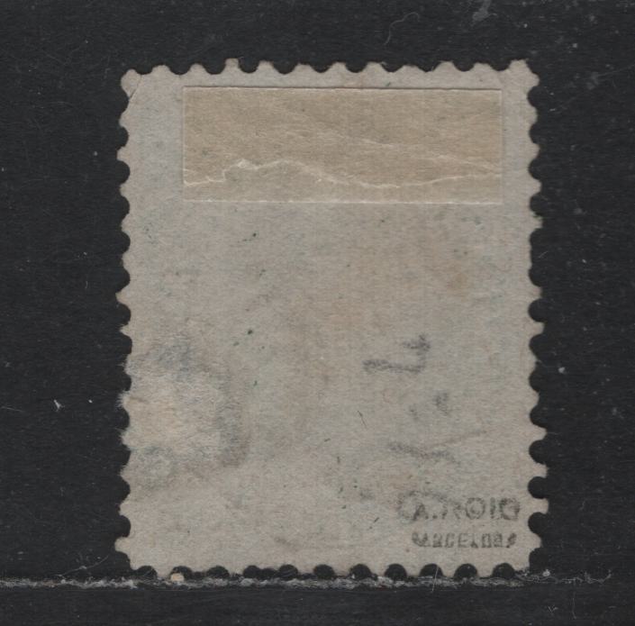 Lot 301 Canada (C) #18ii 12.5c Green , 1859-1864 First Cents Issue, A Good Used Single, Cents-P Paper, Perf 11.75, Expert Repair To Right of ING of Sterling.