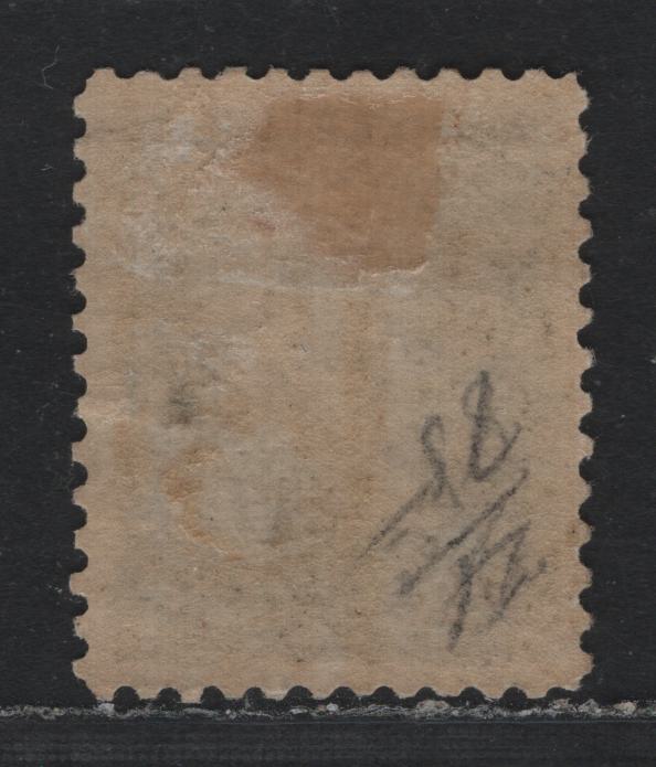 Lot 303 Canada #21 1/2c Black , 1868-1876 Large Queen Issue, A VFOG Single, Early Printing, FO-M Paper (Duckworth 4), Perf 12.