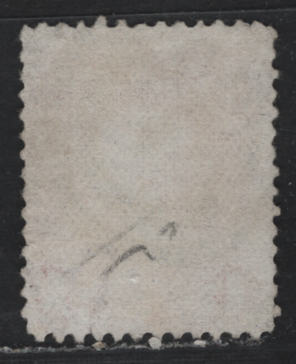 Lot 312 Canada #22ii 1c Brown Red , 1868-1876 Large Queen Issue, A Fair Used Single, Bothwell Paper (FO-Y), Saint John Two Ring Cancel (#7), Light Corner Crease At UL And At LL That Ends In Small Tear.
