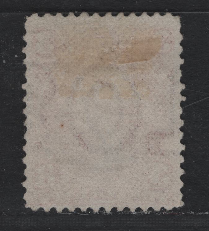 Lot 325 Canada #25a 3c Indian Red , 1868-1876 Large Queen Issue, A Fine Used Single, Watermarked "Bot" Inverted, Paper FO-Y, Perf 12.