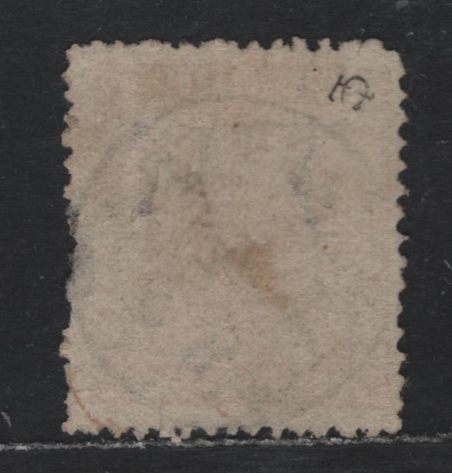 Lot 358 Sweden SC#5var (Facit 9f) 24s Dull Light Red , 1855-1858 Banco Arms Issue, A Good Used Single, Medium Paper, Attractive Example of Rare October 1857 Printing, March 18 1858 Halmstad CDS. Typical Rough Perfs.