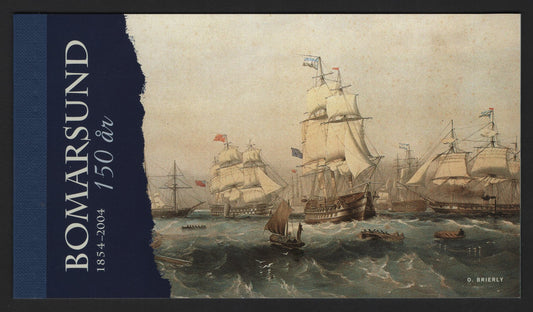 Lot 387 Finland - Aland Islands SC#225 75c Multicolored , 2004 150th Anniv of Destruction of Bomarsund Fortress Issue, A VFNH Complete Prestige Booklet, Contains 2 Panes Of 4 Plus 3 Informational Interleaf Pages