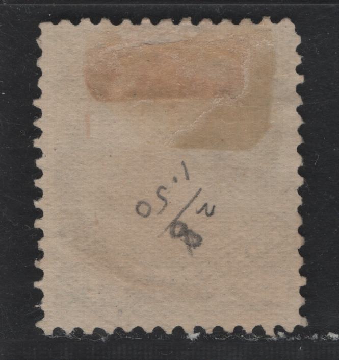 Lot 315 Canada #28i 12.5c Light Blue , 1868-1876 Large Queen Issue, A Very Good Used Single, FO-Qpaper (Variant of Duckworth Paper 10), Clear Strike of #5 2 Ring Numeral Cancel For Hamilton, Minor Corner Crease At LR Corner.