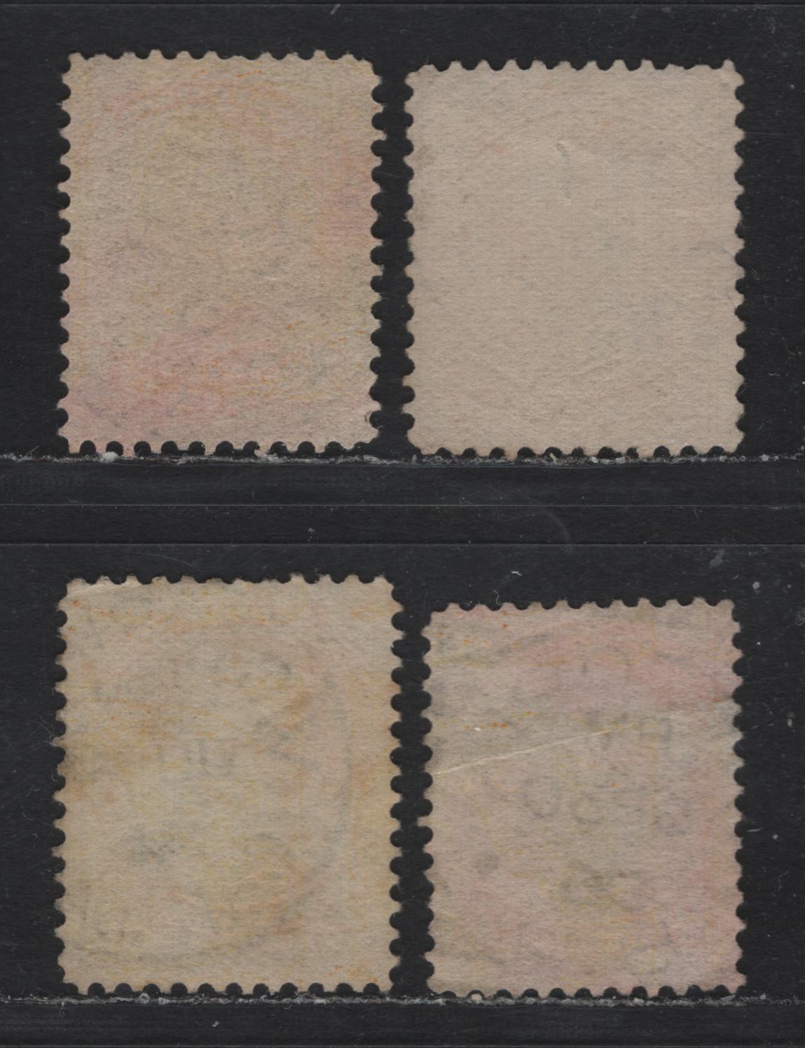 Lot 388 Canada (C)#35 1c Dull Yellow - Yellow , 1870-1893 Small Queen Issue, 3 Fine Used Singles, Unchecked As To Specific Papers & Perfs, Victoria BC Squared Circle or CDS Cancels, Dated Between August 11 1891 & October 10 1896.