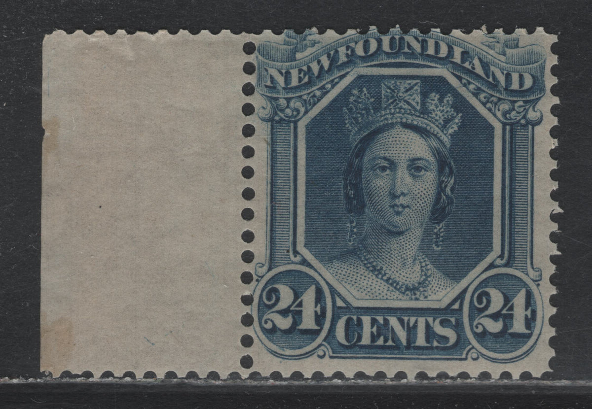 Lot 347 Newfoundland #31 24c Blue , 1865-1894 Cents Issue, A FOG Single, Cents-Z Paper, Perf 12x11.9