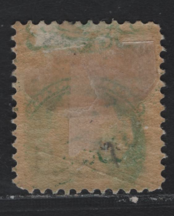 Lot 413 Canada #36i 2c Green , 1870-1893 Small Queen Issue, A VGOG Single, 2nd Ottawa Printing, Perf 11.9x12.2, Unchecked As To Specific Paper Type, Small Diagonal Gum Crease Near The Base Of The Stamp.