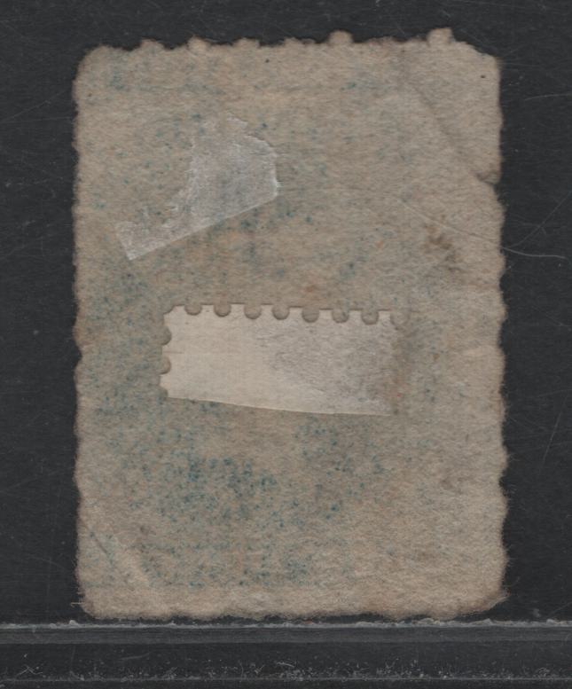 Lot 115 Australia - South Australia SG#29 6d Greenish Blue , 1860-1869 Second Roulette Issue, A Very Good Used Single, Intact Roulettes, Slightly Rounded Corner, SON February 26 1864 Adelaide Split Ring Cancel, Light Diagonal Bend.