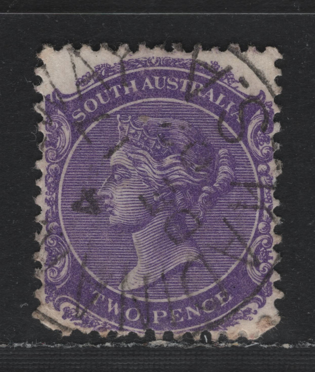Lot 147 Australia - South Australia SG#178 2d Bright Violet , 1876-1904 Queen Victoria Surface Printed Sideface Issue, A Very Fine Used Single, Perf 13, SON Kadina Railway CDS, Dated December 17 1902.