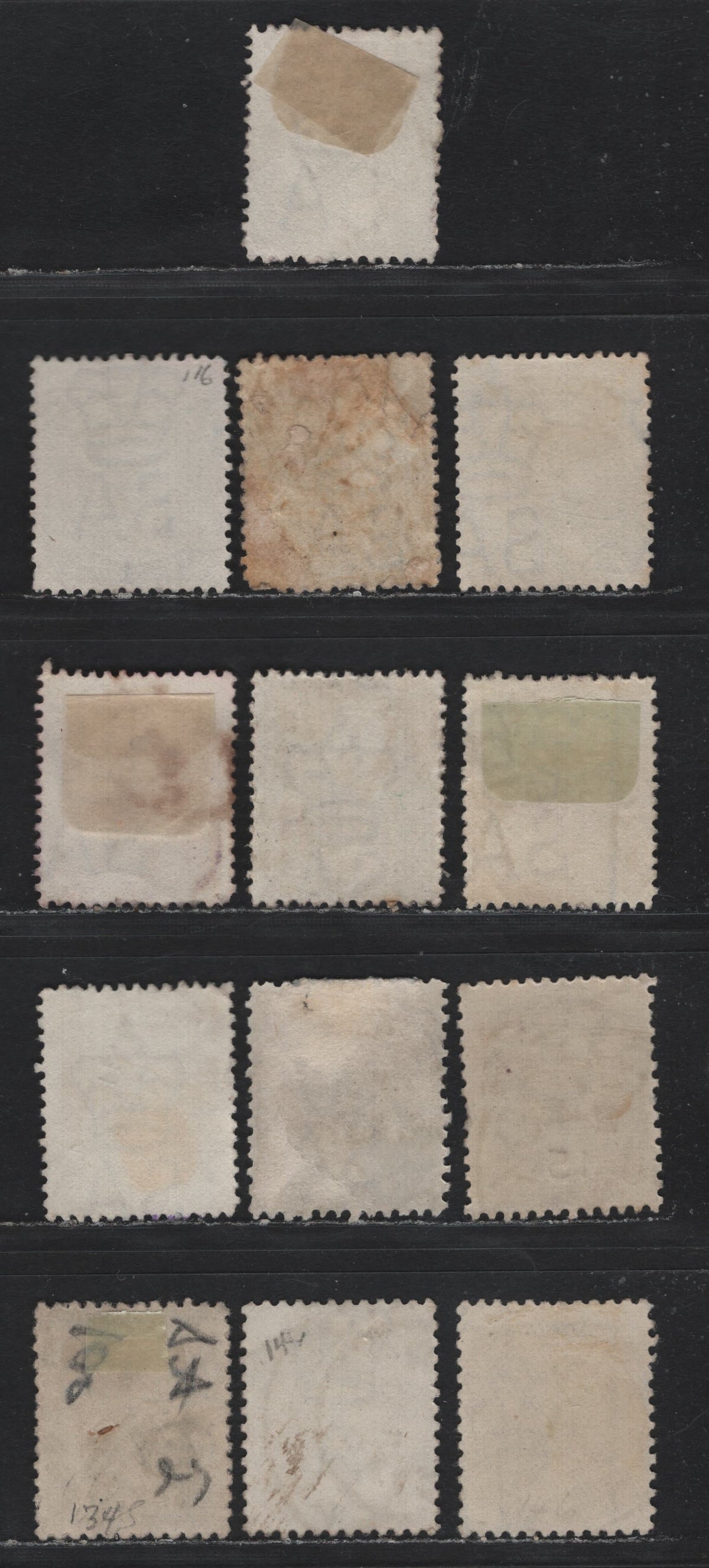 Lot 148 Australia - South Australia SG#178, 180, 295, 295a 2d Bright Violet - Mauve , 1876-1912 Queen Victoria Sideface - GPO Adelaide Issues, 13 Very Fine Used Singles, Wide Range of Shades, Perfs 13 & 12x11.5, Crown Over SA & Crown Over A Wmks.