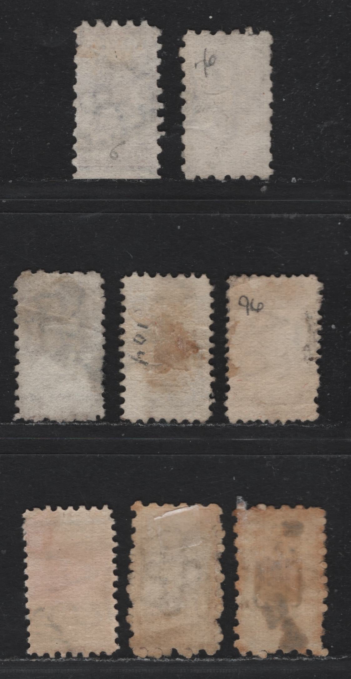 Lot 152 Australia - South Australia SG#182b,c, 187, 188a, 191, O60 1/2d Chocolate - Deep Brown , 1883-1899 Queen Victoria Sideface Issue, 8 Very Good/Fine/Very Fine Used Singles, Perfs 10, 11.5x12.5, 13 & 15, Normal & Overprinted OS