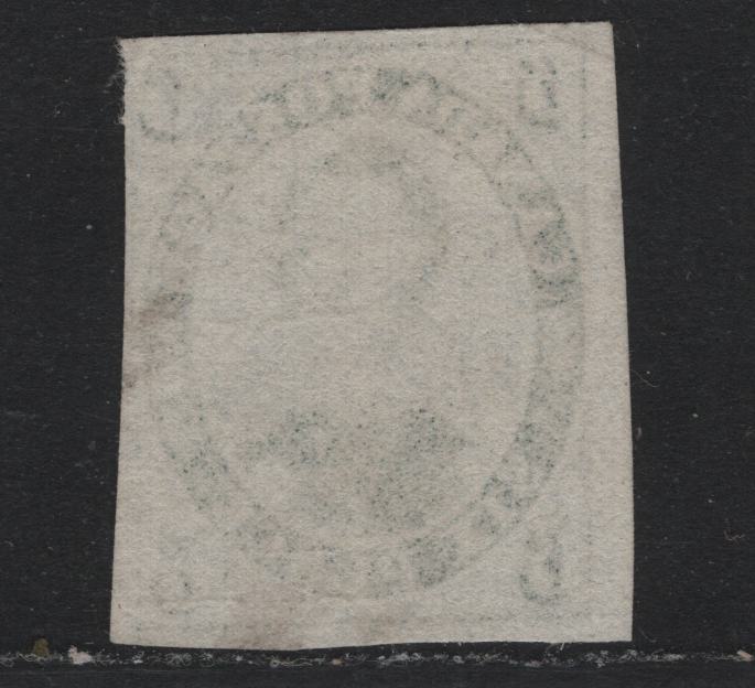 Lot 176 Canada #5 6d Slate Gray , 1852-1857 Pence Issue, A Very Good Used Single, Soft Vertical Wove Paper (Pence-B), 3 Clear To large Margins, Right Margin Clear To Close At UR, Very Light Corner Crease At UL.