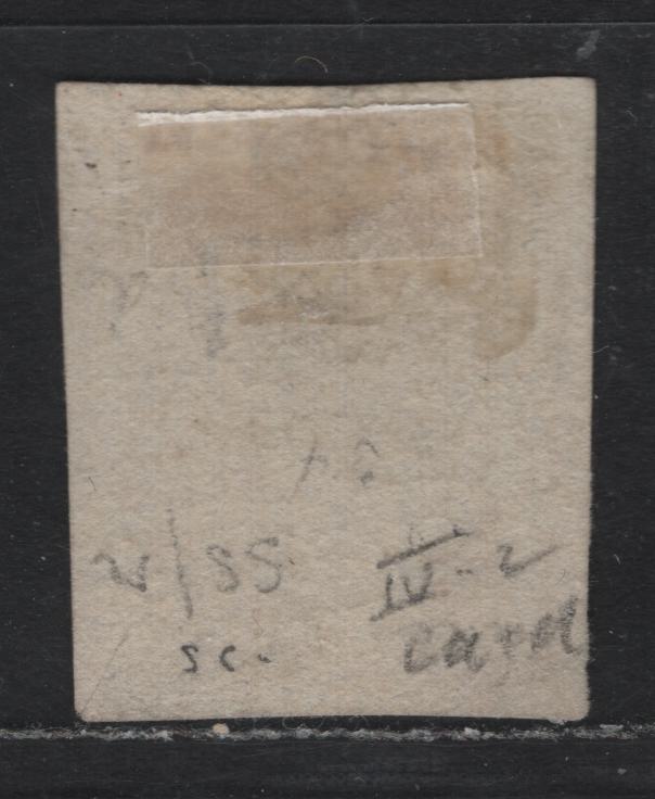 Lot 300 Australia - NSW SG#35c 2d Ultramarine , 1851 Sydney Views Issue, A Very Good Used Single, Vertically Laid Paper, Plate IV, Showing Circle In Center of Each Star, Double Lined, Undated Bale.