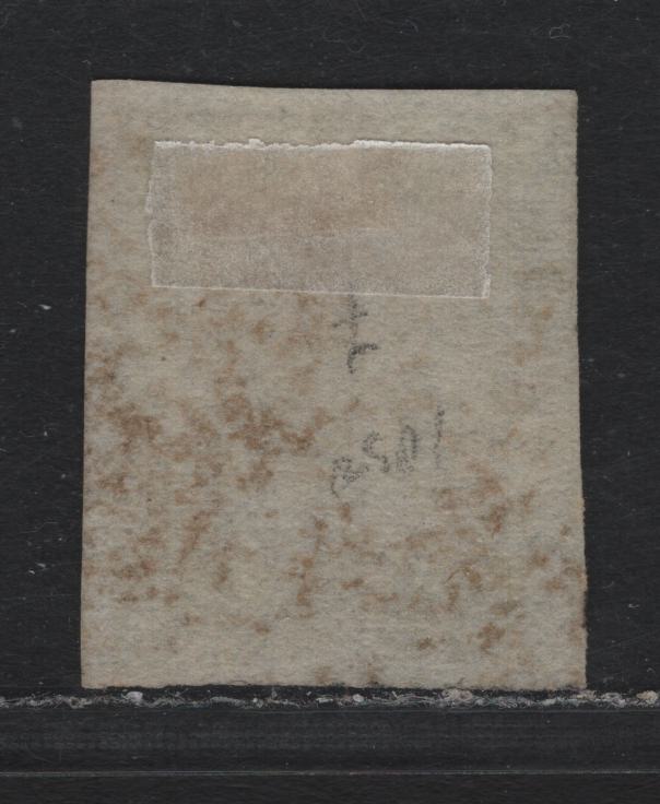 Lot 302 Australia - NSW SG#43 3d Emerald Green , 1850-1851 Sydney Views Issue, A Very Good Used Single, Grayish Wove Paper, Sounds Used, 3 Clear Margins (Large At Top 7 Right), Just Touching All Along The Left Side, Two Strikes of Barred Grid.