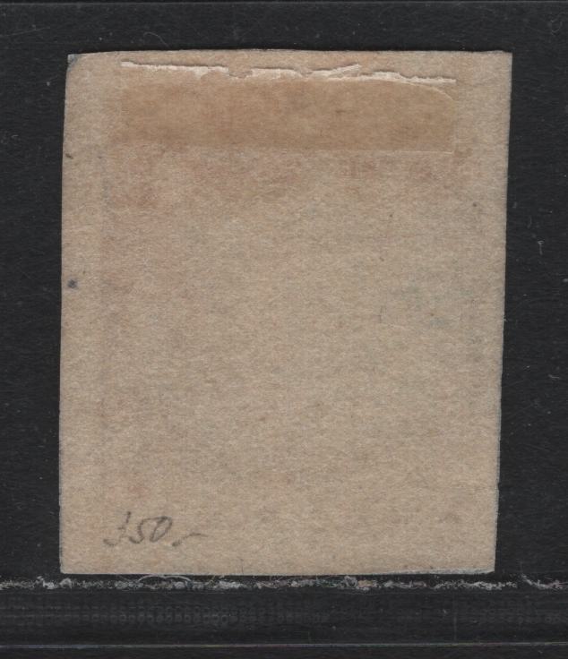 Lot 303 Australia - NSW SG#42 3d Oxidized Yellow Green , 1850-1851 Sydney Views Issue, An Ungraded Used Single, 4 Margin Example With Some Fading & Oxidation, Expertly Rebacked To Hide Several Holes On The Surface Resulting From Severe Thins