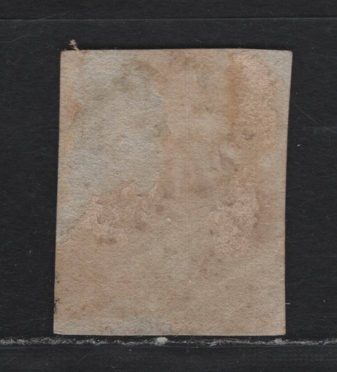 Lot 305A Australia - NSW (C)SG#53 2d Chalky Blue , 1851-1853 Laureate Issue, A Very Good Used Single, Bluish Wove paper, 4 Close Margins But Light Hinge Thin, Plate 1, Moderate To Heavier Barred Numeral Cancel.