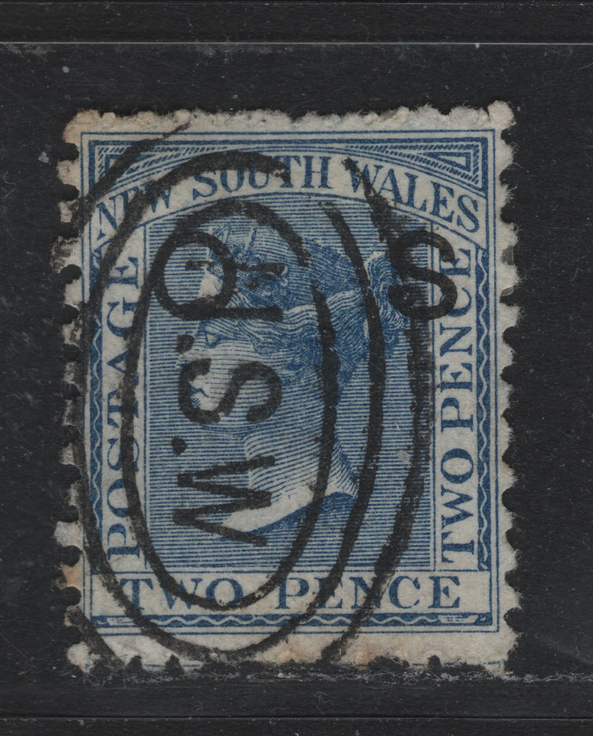 Lot 339 Australia - NSW SG#O21e 2d Blue , 1882-1885 Queen Victoria Sideface Overprinted Issue, A Very Fine Used Single, Perf 12x11, Unpriced In SG In This Perf