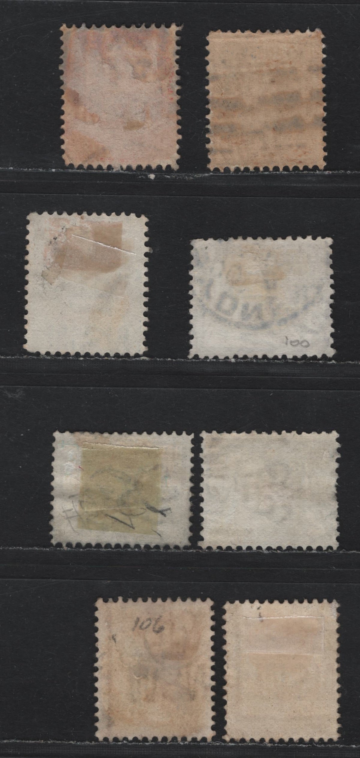 Lot 355 Australia - NSW SG#294b, 296b, 297b, 300, 303, 305-306 1d - 6d Scarlet - Orange Yellow , 1892-1903 Allegory of Australia, Q.V & Commonwealth Definitives,  Very Good/Fine/Very Fine Used Singles, Perfs 12 & 12x11.5 Or 11.5x12