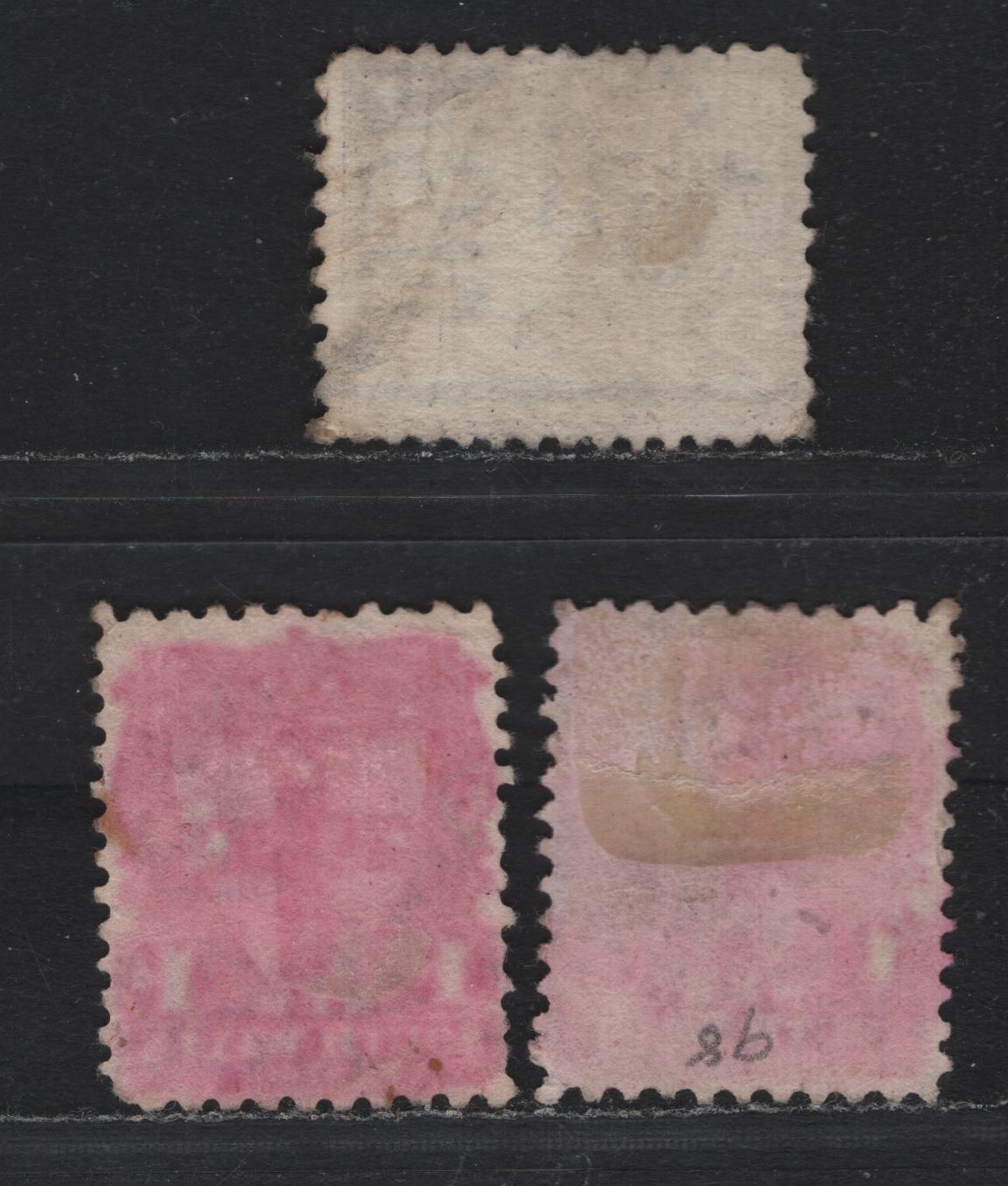 Lot 356 Australia - NSW SG#290, 296 1d - 2.5d Rose - Vioet , 1892-1903 Allegory of Australia, Queen Victoria & Commonwealth Definitives, 3 Fine/Very Fine Used Singles, Unsurfaced Paper, Perf 11x12, #231 Sunburst cancel For Connamble.