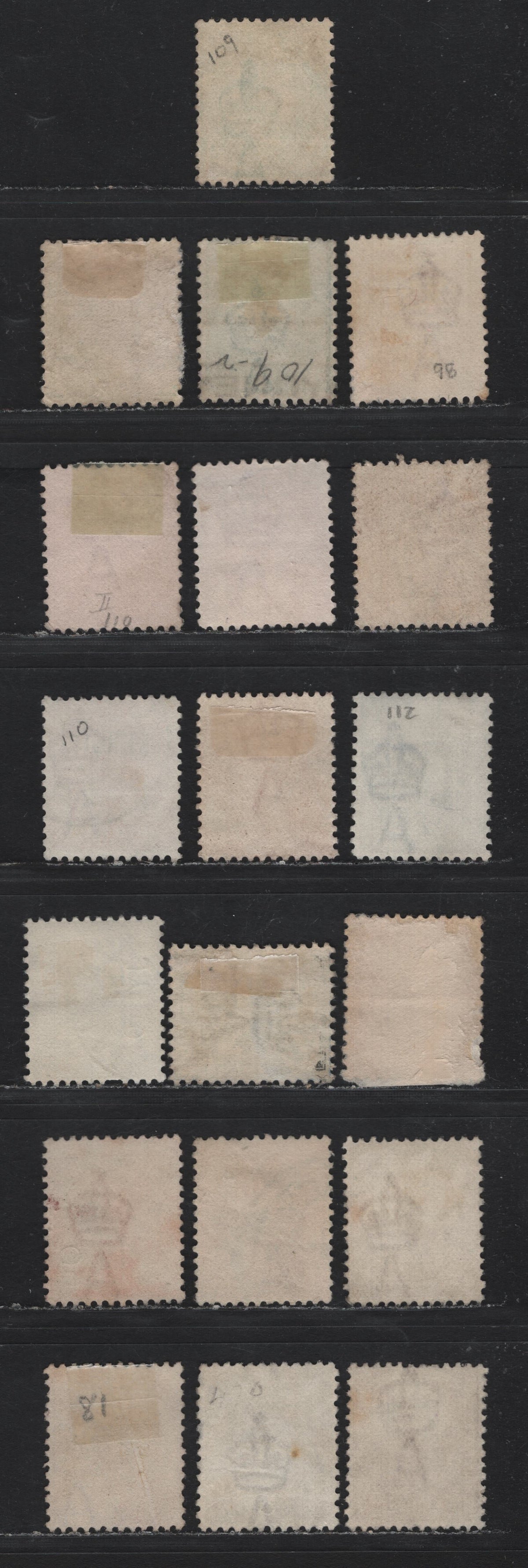 Lot 362 Australia - NSW SG#333b, 334, 336-339, 342, 344-346, 348 1/2d - 1/- Blue Green - Purple Brown , 1905-1910 Centenary & Arms Definitives, 19 Fine/Very Fine Used Singles, Perfs 12x11.5 & 11.5x12, Chalky Papers, Crown over A Wmk, Extra Shades.