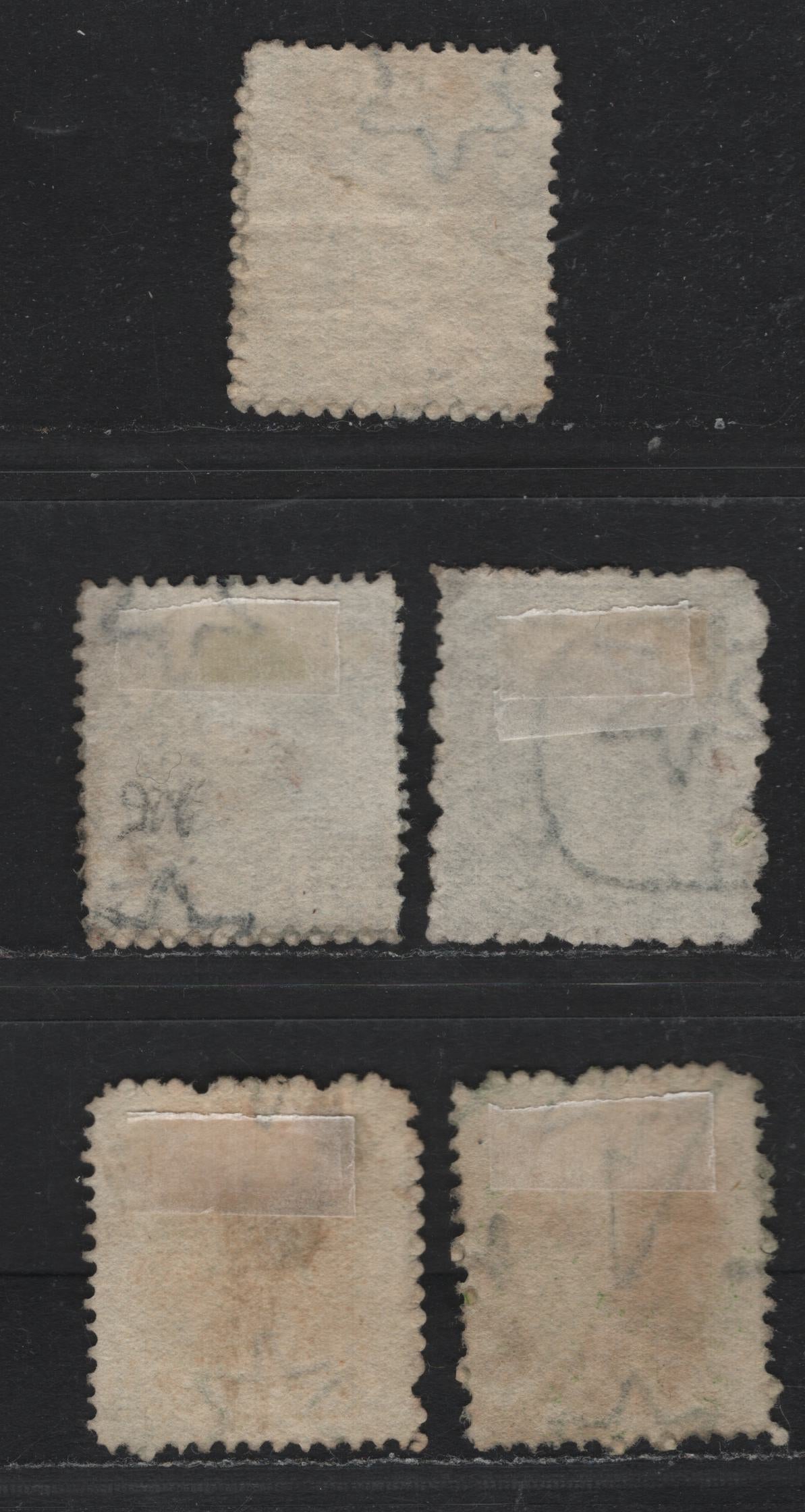 Lot 378 Australia - Queensland SG#61, 67-68 2d - 6d Blue - Yellow Green , 1868-1874 Chalon Heads Issue, 3 Fine/Very Fine Used Singles, Small Truncated Star & Similar With Letters From 'Queensland' Wmks, Letters Of Wmk Double Value Of Stamps