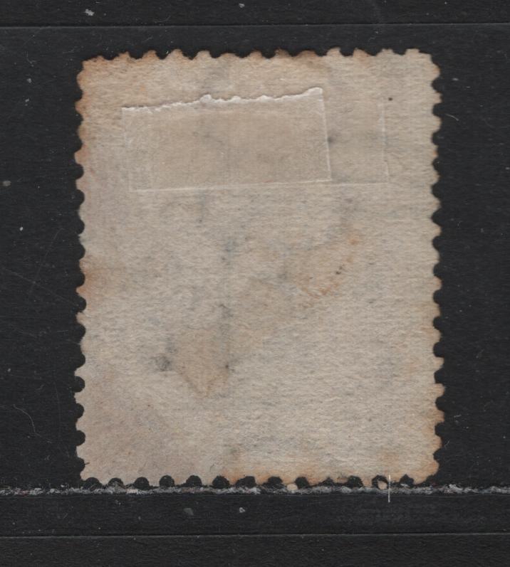 Lot 110 Australia - Victoria SC#78(SG#112) 8d Orange, 1863-1867 Laureates Issue, A Fine Used Single Perf 13, De La Rue Paper, Wmk Single Lined 8, Nov. 1868 Ballarat CDS & #5 Barred Numeral