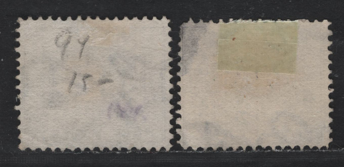 Lot 163 Australia - Victoria SG#310 (SC# 159) 1/2d Lilac Gray , 1886-1899 Stamp Duty Design Issue, A Fine Used Single, Perf 12.5comp12, 12.5 & 12.5x12.5, #45 Elphinstone Cancel, Unlisted Varieties That Result From Breakdowns In The 12.5 Comb Machine.