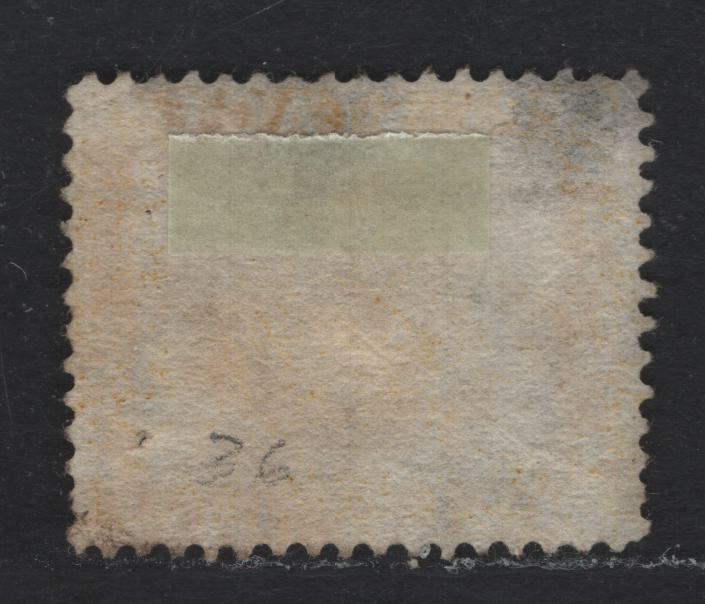 Lot 239 Western Australia SG#70 (SC# 36) 1d Yellow Ochre, 1876-1881 Line Engraved Swans Issue, A Very Fine Used Single, Crown CC Sideways Wmk (Crown Facing Left), #8 Grid Cancel For Freemantle