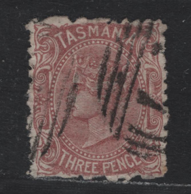 Lot 26 Australia - Tasmania SG#146 (SC# 56) 3d Pale Red Brown , 1880-1891 Third Sideface Issue, A Fine Used Single, Perf 11.5, Very Light Vertical Crease