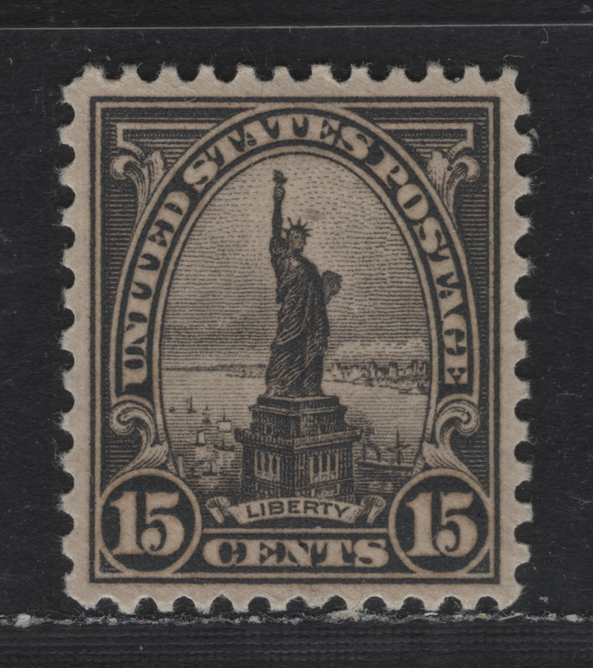 Lot 103 United States SC#696 15c Deep Gray , 1931 4th Bureau Issue, A SUPNH Single, Type 3 Gum Breaker Ridges, 12 Vertical Striations On The Gum Per Inch, Almost Perfectly Centered.
