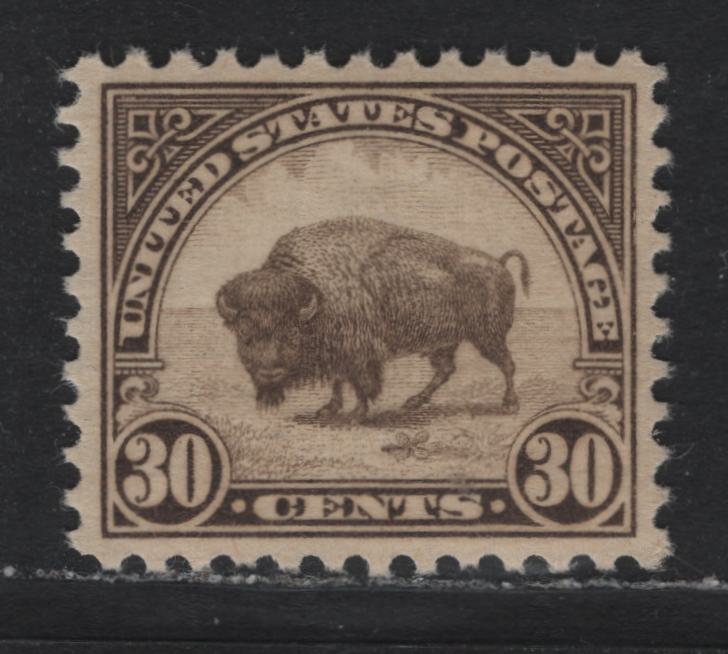 Lot 117 United States SC#700 30c Olive Brown , 1931 4th Bureau Issue, A VFNH Single, Type 3 Gum Breaker Ridges, 12 Horizontal Gum Striations