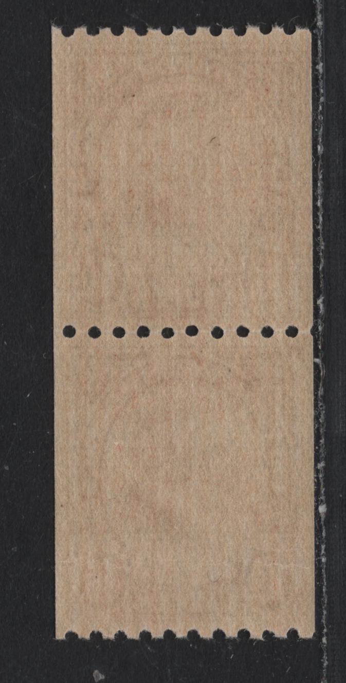 Lot 191 United States SC#605 1.5c Deep Brown , 1923-1925 4th Bureau Issue, A XFNH Coil Pair, 12 Vertical Gum Striations Per Inch