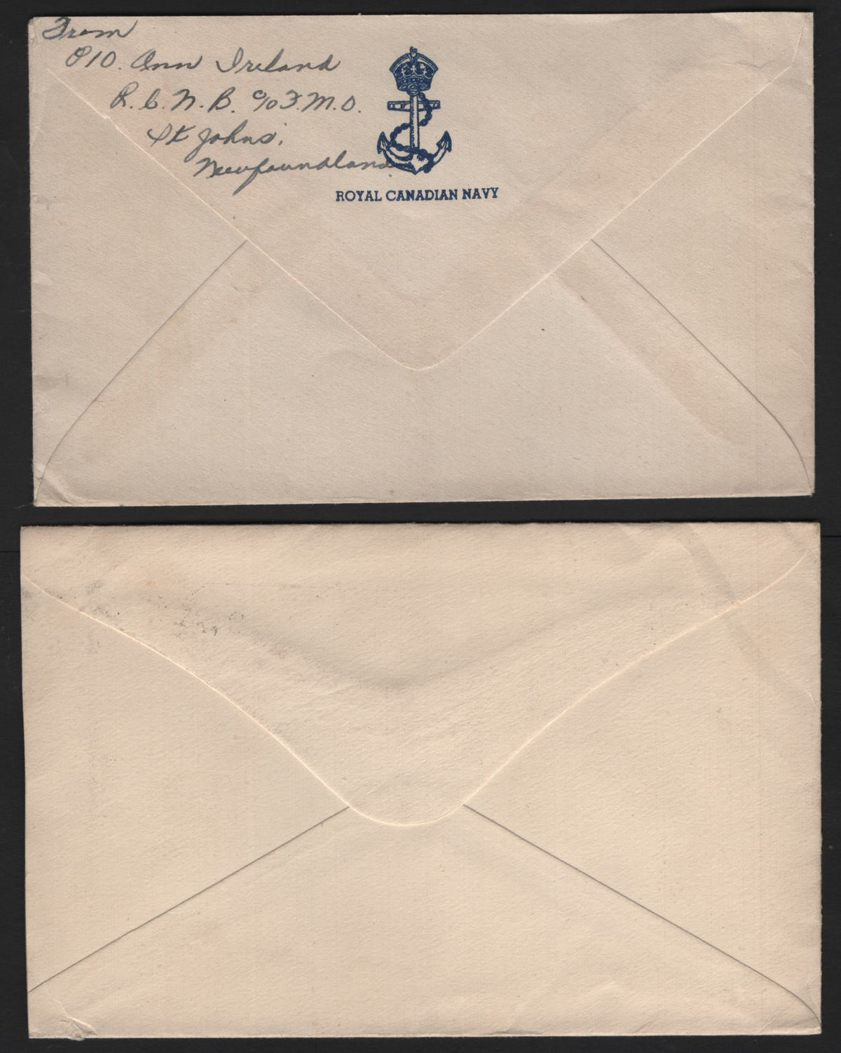 Lot 276 Newfoundland #, 2 Very Fine Used Covers, WW2 Naval Base & Grand Falls Covers, Two Scarcer VF Covers To The USA