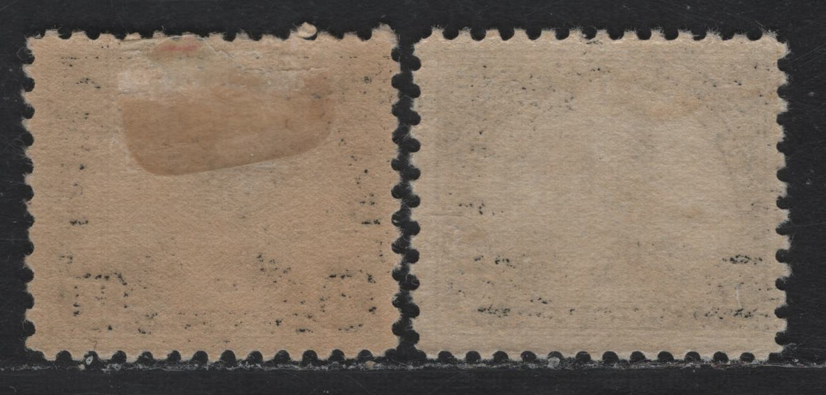 Lot 33 United States SC#623 17c Black - Gray Black , 1922-1926 4th Bureau Issue, 2 VFOG Singles, Flat Plate Printings