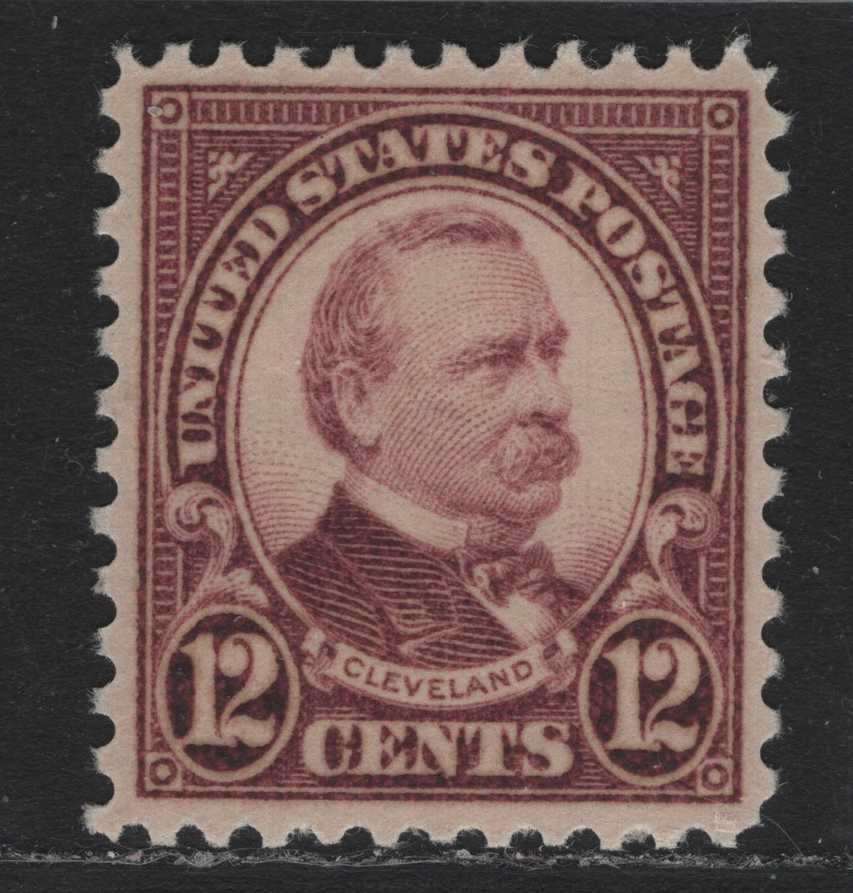 Lot 98 United States SC#693 12c Claret , 1931 4th Bureau Issue, A VFNH Single, Type 3 Gum Breaker Ridges, No Visible Striations
