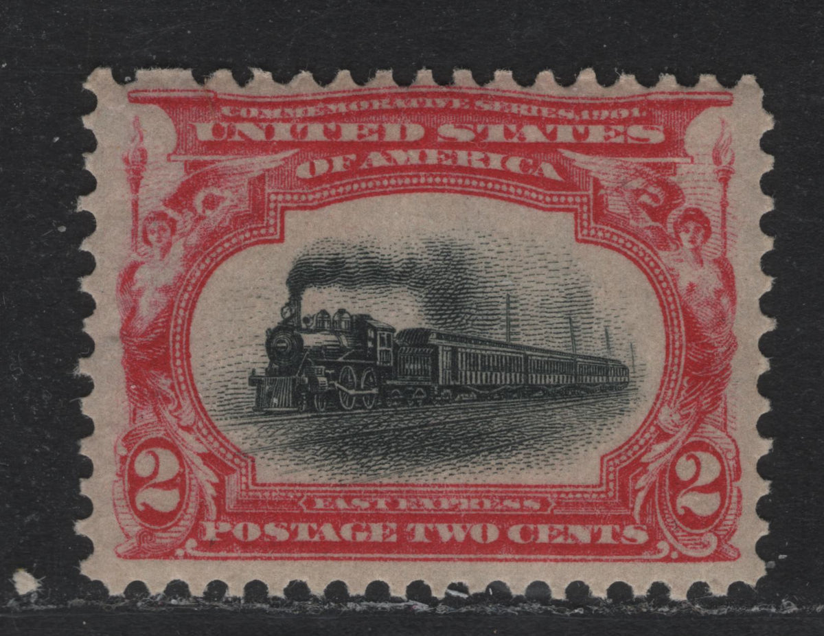 Lot 101 United States SC#295 2c Carmine & Black , 1901 Pan-American Exposition Issue, A FNH Single, Reversed Wmk