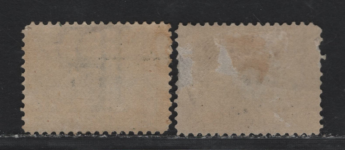 Lot 113 United States SC#296 4c Bistre Brown/Light Yellow Brown & Black , 1901 Pan-American Exposition Issue, 2 G/FOG Singles, Upright Wmk, Small Hinge Thin & Short Perfs