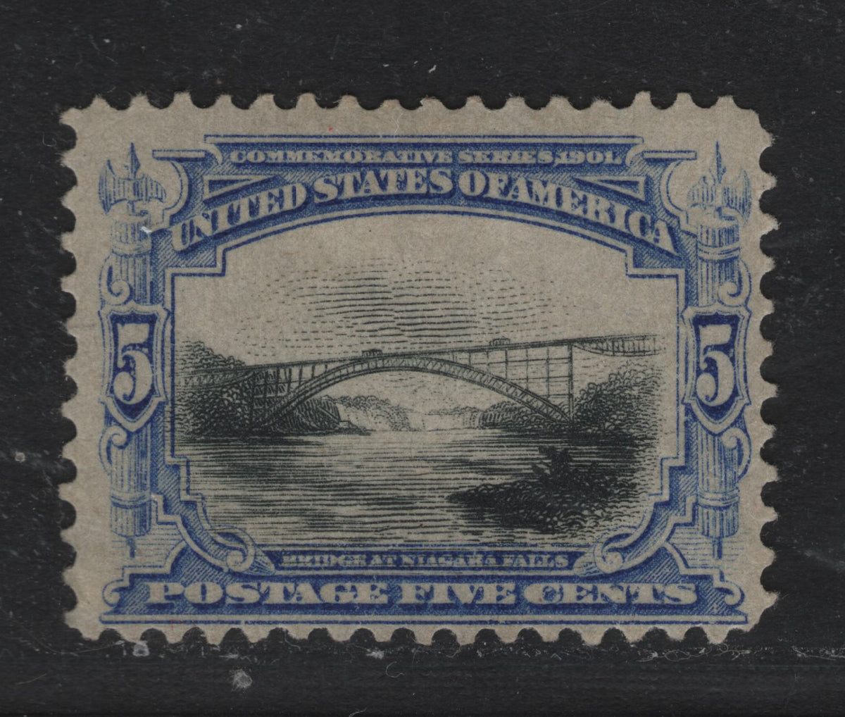 Lot 125 United States SC#297 5c Ultramarine & Black , 1901 Pan-American Exposition Issue, A VFOG Single, Upright Wmk
