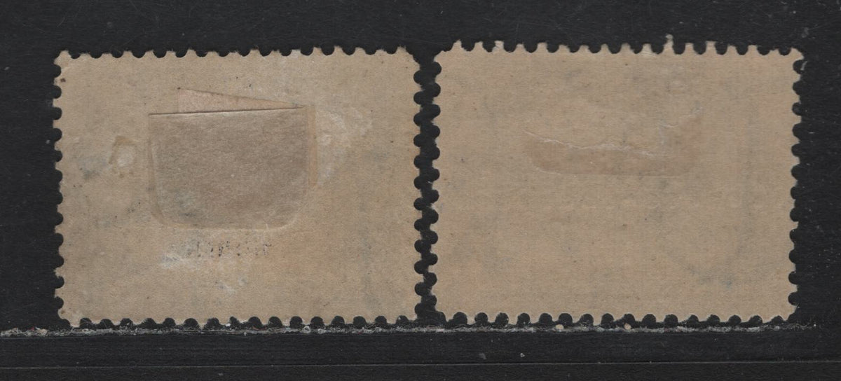 Lot 129 United States SC#297 5c Ultramarine & Black , 1901 Pan-American Exposition Issue, 2 FOG Singles, Reversed Wmks