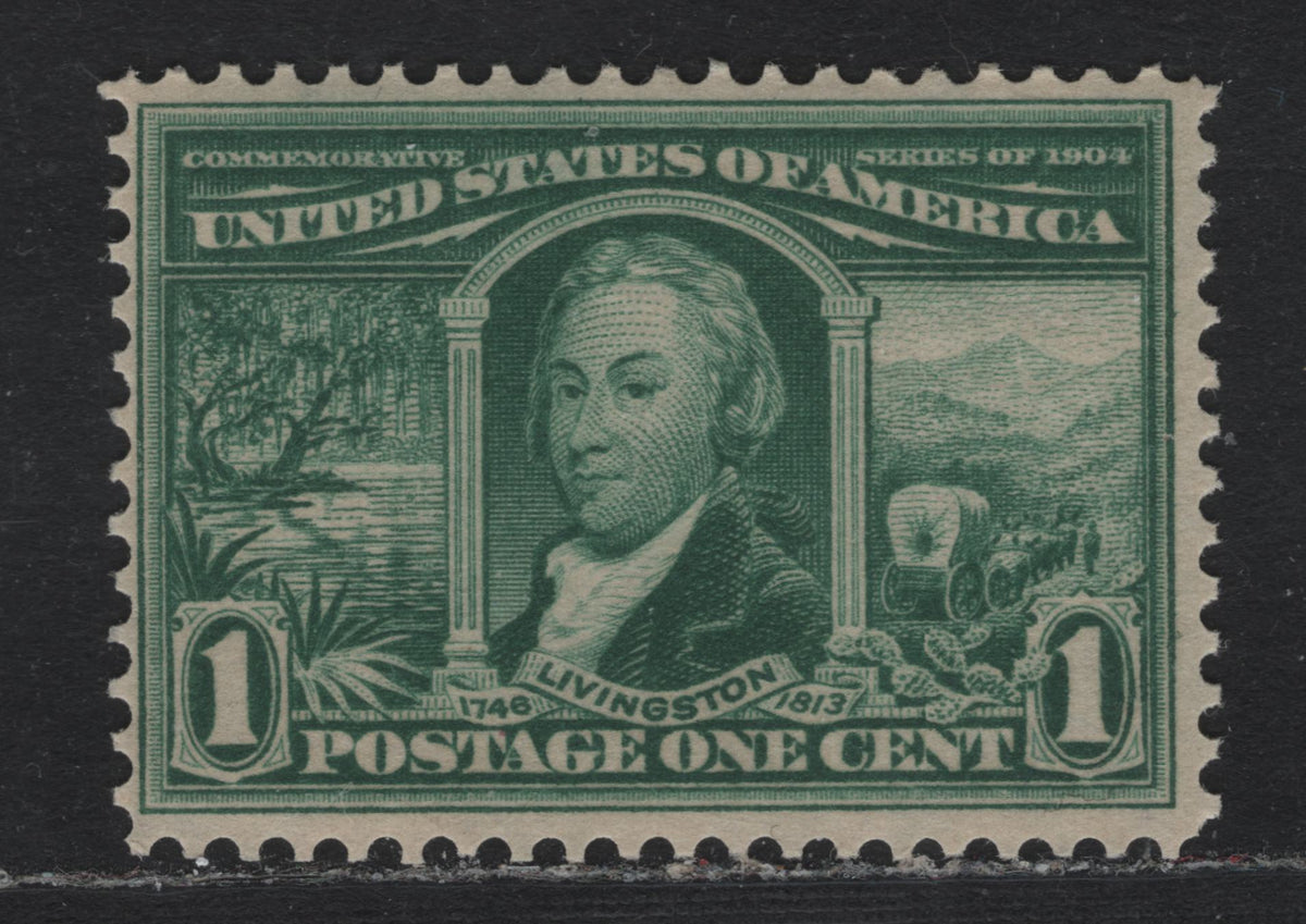 Lot 158 United States SC#323 1c Green , 1904 Louisiana Purchase Issue, A FNH Single, Sideways Reversed Wmk